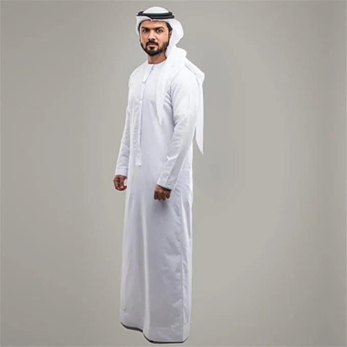 Sumptuous and Exquisite Arabic Thobes: The Opulent White Robes of the Saudi and Emirati Aristocracy  Arabic