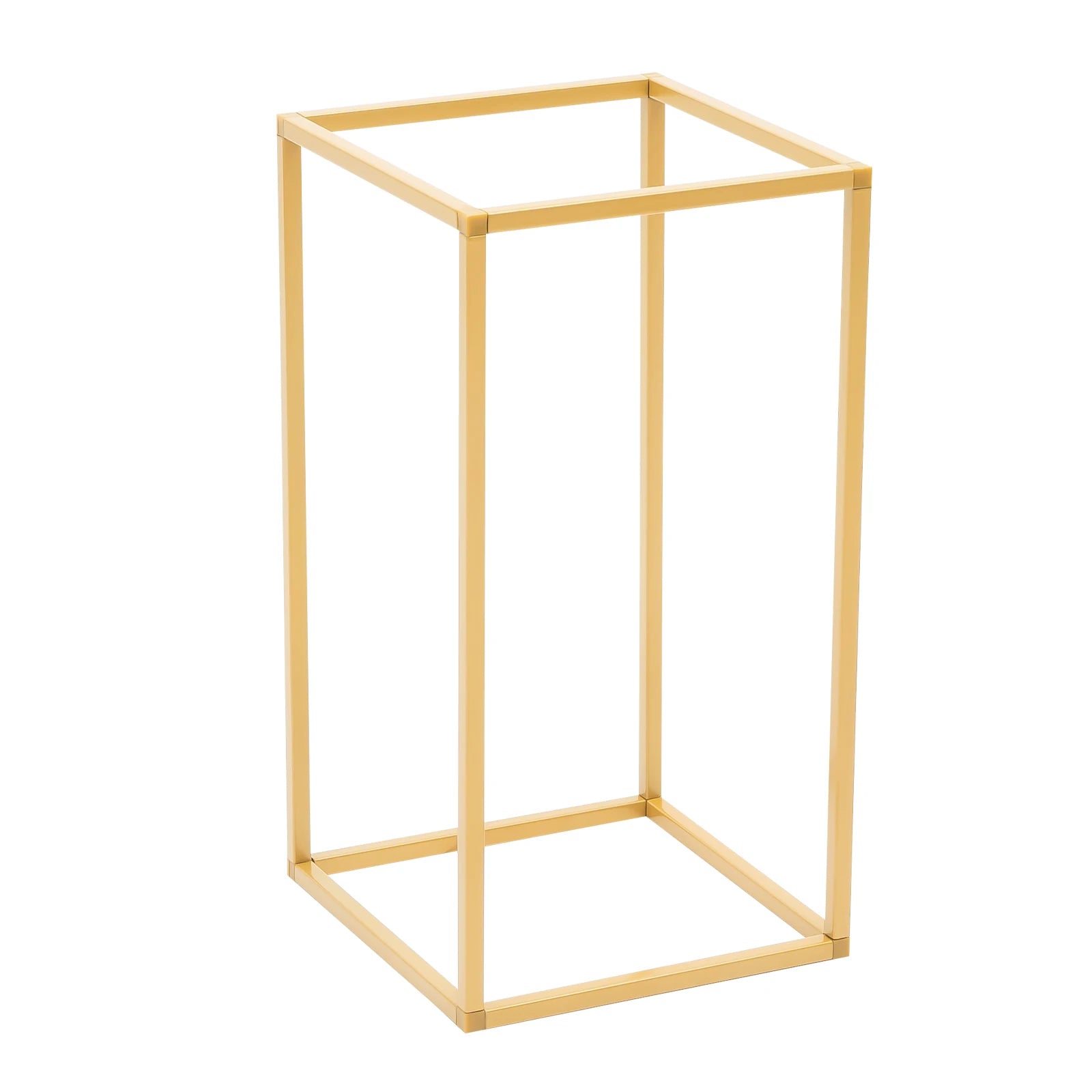 4Pcs Gold Metal Flower Stand Set Rectangular DIY Wedding Party Centerpieces for Table Decor