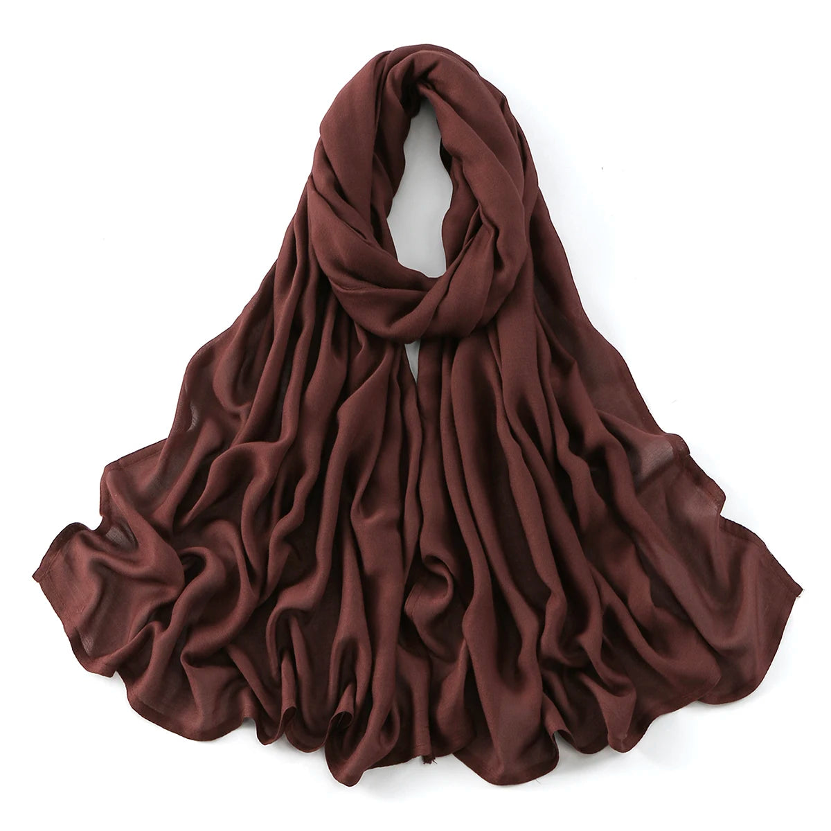 Cotton Rayon Modal Muslim Hijabs For Women Scarf Thin Plain Shawls Femme Musulman Soft Headscarf Islam Turban Headband 185*75CM