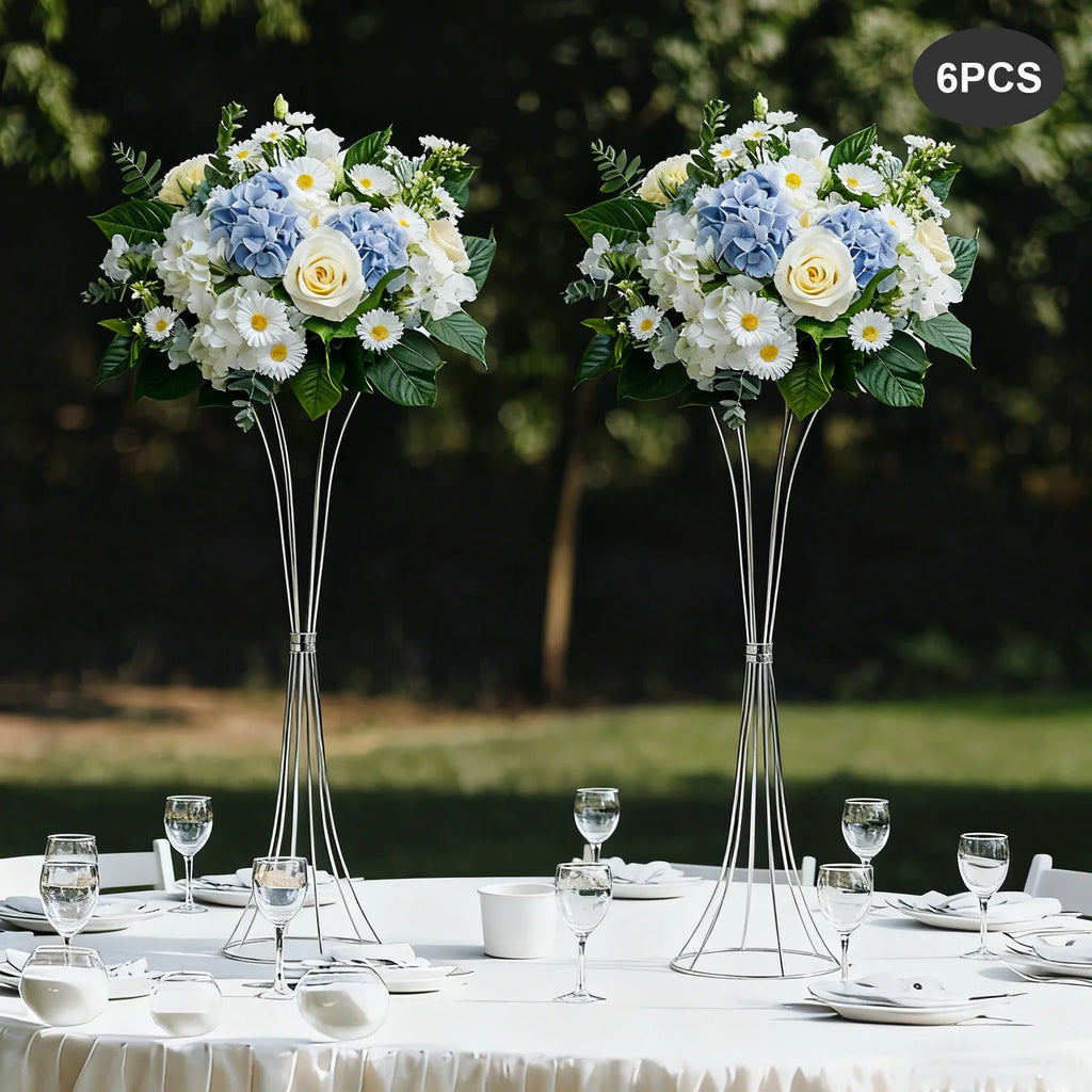 6PCS Wedding Flower Stand 2kg Load-bearing Capacity Artificial Flower Display Rack Flower Stand for Weddings Party