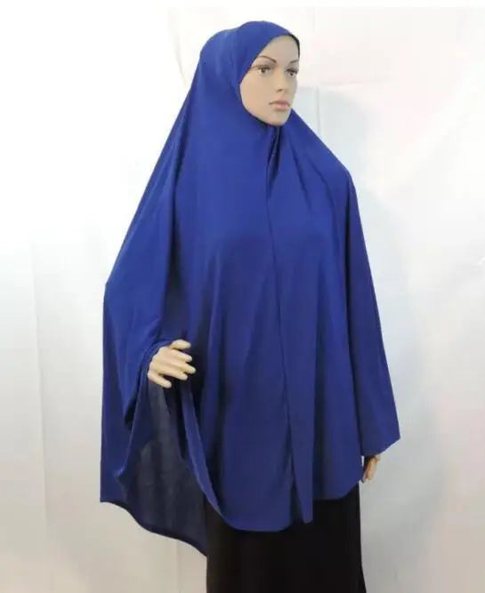 Women's Elegant Khimar Modest Muslim Islamic Ramadan Soft Lightweight Jersey Hijab Long Scarf Amira Prayer Abaya Jilbab