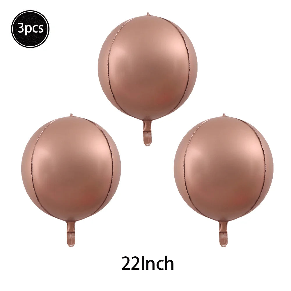 Caramel/Chocolate/Cream Number Balloon Star Heart Foil Helium Ball Kids Adult Girl Birthday Wedding Anniversary Party Decoration