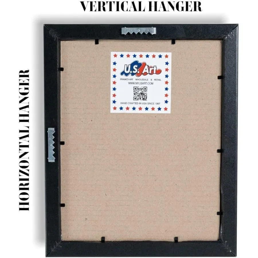 Frame 19×25 Country Walnut Brown 1.25 Inch Flat Wood Composite MDF Wall Decor Picture Poster Frame – Set of 4 for Living Room