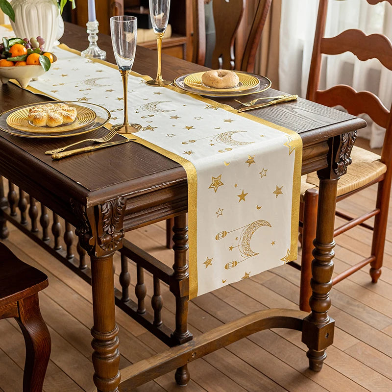 Middle Eastern Table Flag Decorations  Eid Al Fitr Parties Table Flags Dining Table Fabrics Meals Ramadan Party Decor Tablecloth