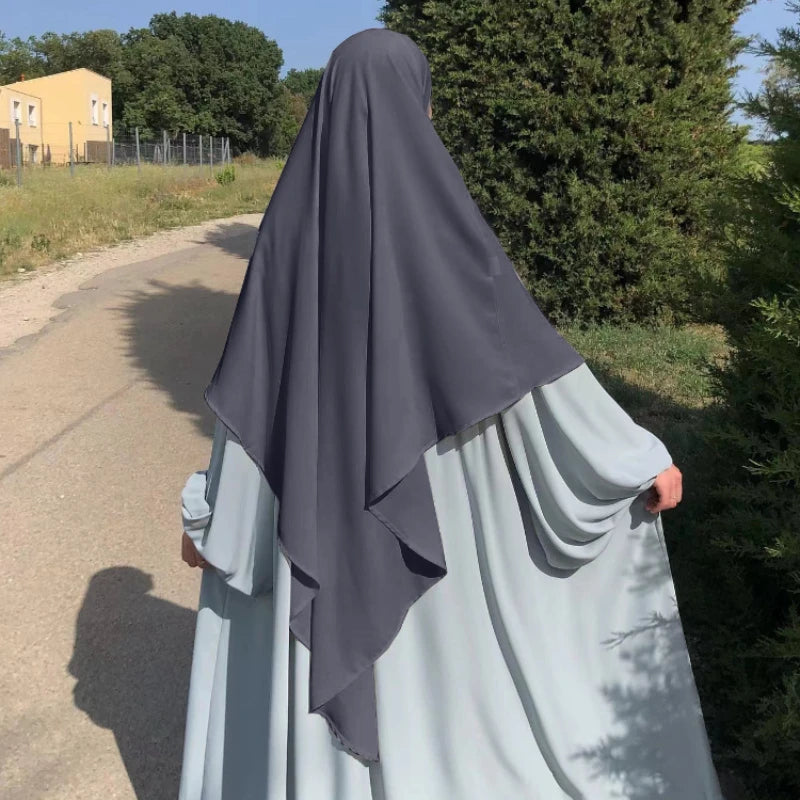 Eid Prayer Garment Hijab Long Khimar Ramdan Muslim Long Headcarf Women One Piece Jubha Islamic Hijabs Musulman Dejellab 2026