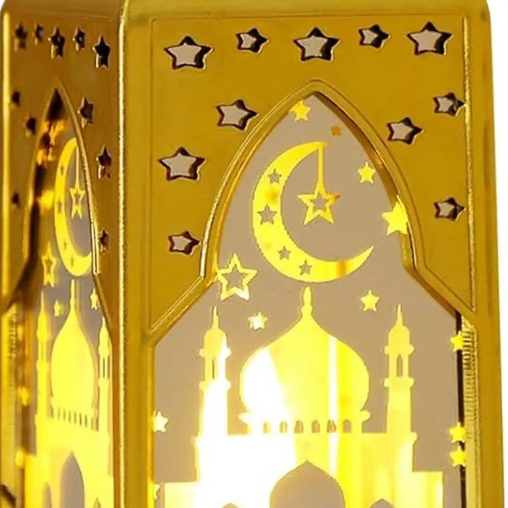 Muslim Ramadan Lantern Decor Ornament EID Mubarak LED Festival Night Light Eid Al Adha Gift Ramadan Decoration for Home