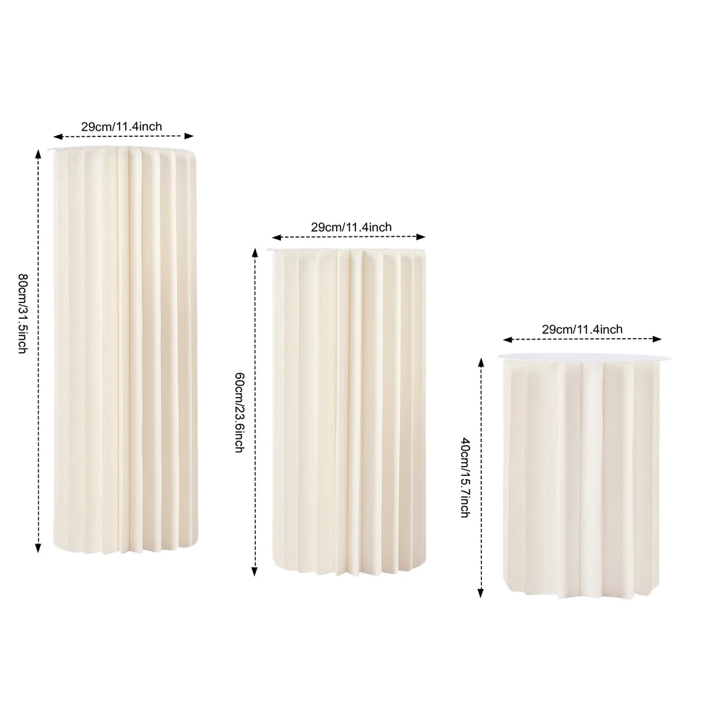 3/5Pcs Wedding Centerpieces Cardboard Vases, Flower Vase Flowers Stand for Party Tables Decorations