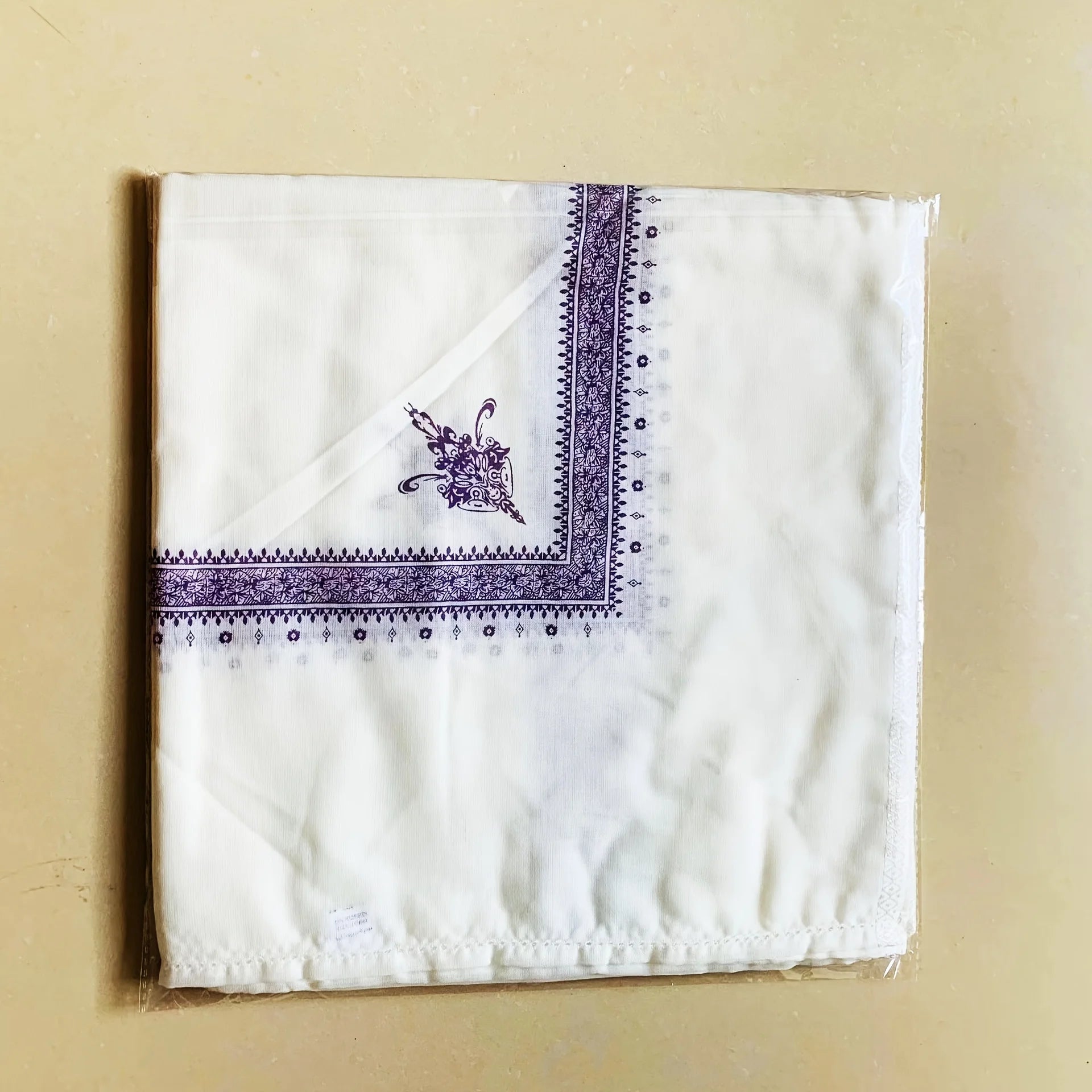 Trendy Ethnic Prayer Scarf - Men's Fashion Polyester Stole for Ramadan and Religious Ceremonies