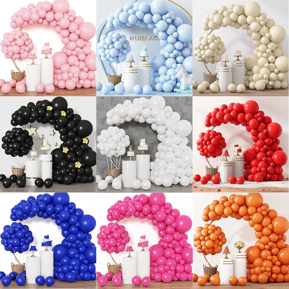 Pastel Pink Blue Balloons Black White Red Balloon Birthday Party Baby Shower Wedding Gender Reveal Birrthday Party Decoration