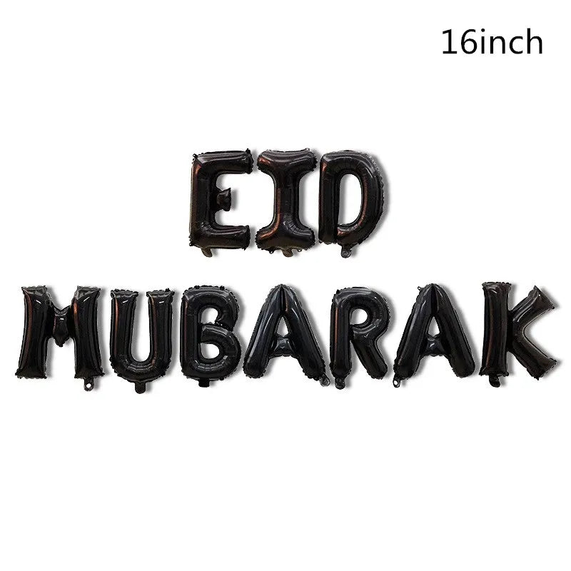 10Pcs Eid Umrah Mubarak Latex Balloon Ramadan Kareem Festival Muslim Islamic Ramadan Party Eid Al-Firt Home Decoration Supplies