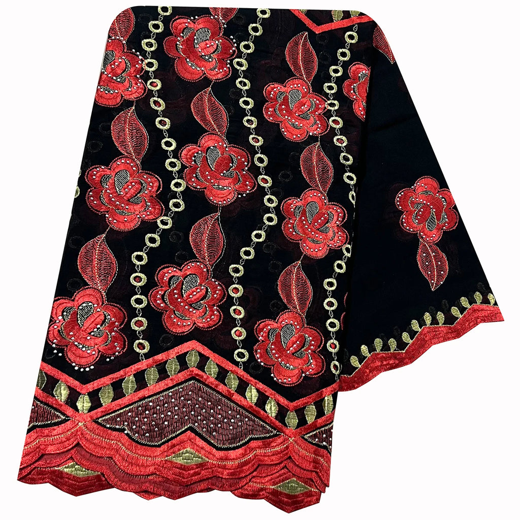 2026 New Dubai Scarf For Muslim Women African 100% Cotton Hijab Islam Hijab Pashmina Turban Headscarf Embroidery Shawls