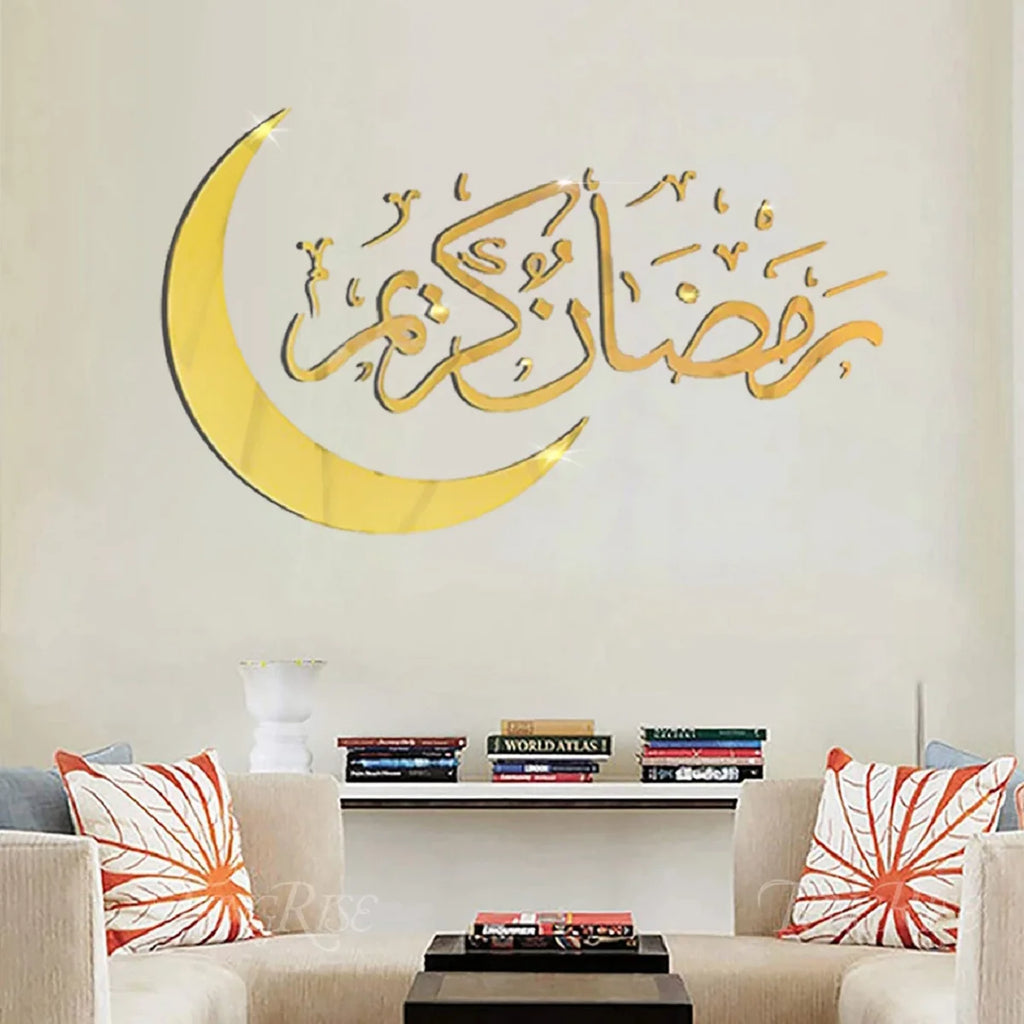 Eid Mubarak 2024 Window Stickers Ramadan Decorations for Home Islamic Ramadan Kareem Muslim Party Decor Eid Mubarak Gift Al Adha
