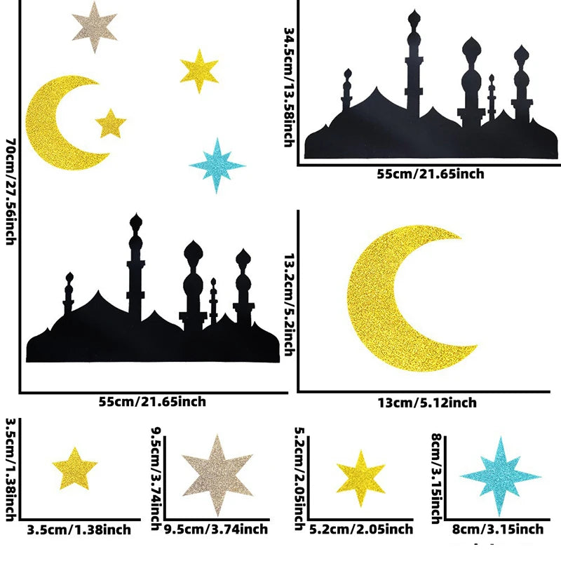 Ramadan Party Balloon Suit Eid Al-Fitr Party Decoration Backdrop Islamic Muslims Background Islamic Muslim Ornament