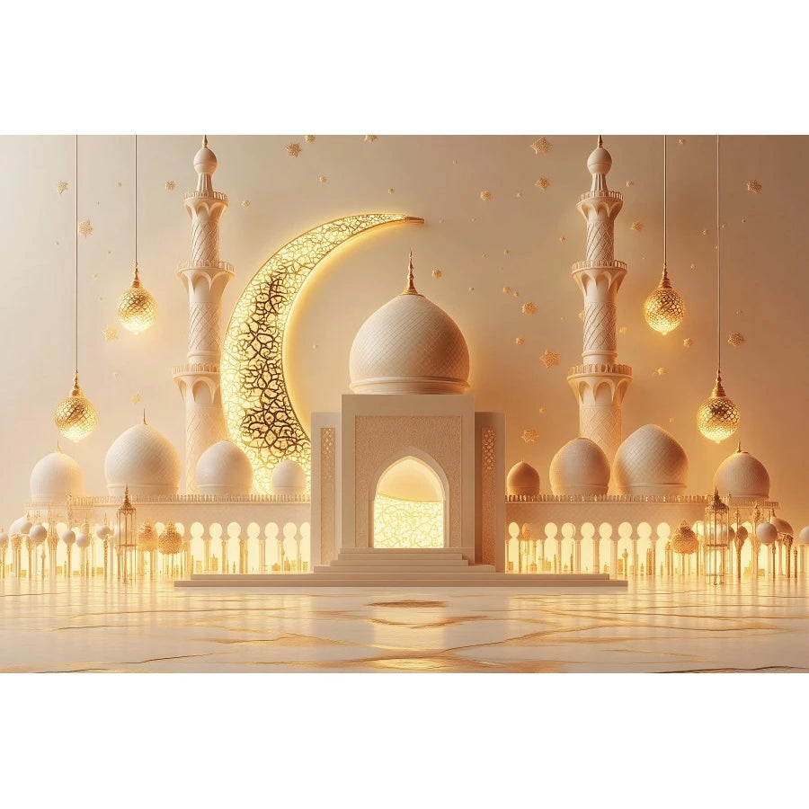 Ramadan Decorations Backdrops Moon Star Castle Islamic Muslim Eid Party Religious Celebration Portrait Photography Backgrounds