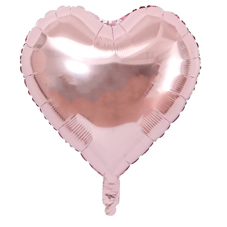 10/5/3Pcs Cream Heart Foil Balloons 18inch Multi Pink Beige Heart Helium Balloons for Wedding Birthday Party Decorations Globos