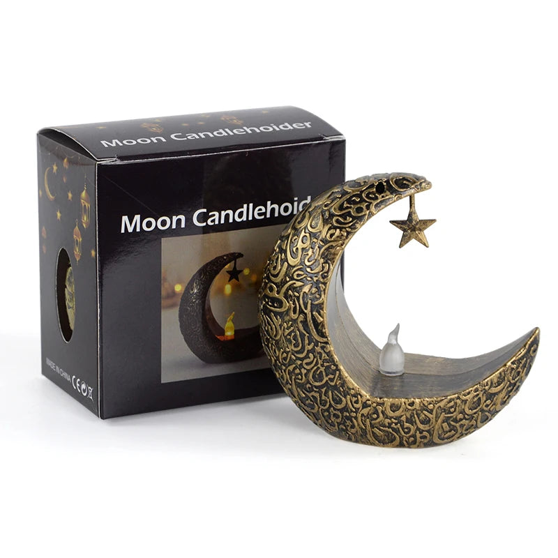 Ramadan Kareem Led Lantern Light Eid Mubarak Ornaments Decoration for Home 2026 Islamic Muslim Party Supplies Eid Al-Fitr Gift