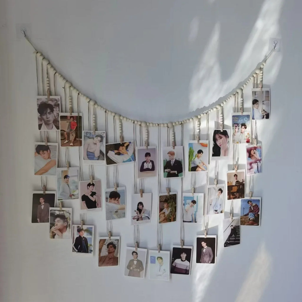 Family Photos Tapestry Home Decor Macrame Wall Hanging with Tassel Eid Ramadan Decoration Housewarming Gift