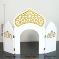 Umrah Arch Decoration Eastern Calendar Festival PVC Desktop Home Decor Calendar Stand 2026 Happy Days Of Ramadan Party DIY