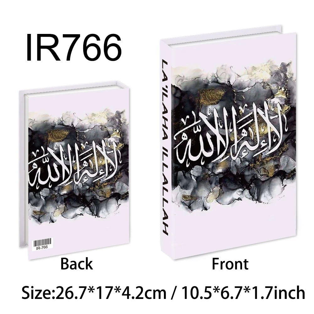Islamic Luxury Fake Books Decorative Storage Box for Home
