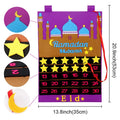Eid Mubarak DIY Felt Calendar Countdown Ramadan Decoration For Home Kids Gifts Islamic Muslim Party Decor Eid Ramadan Kareem
