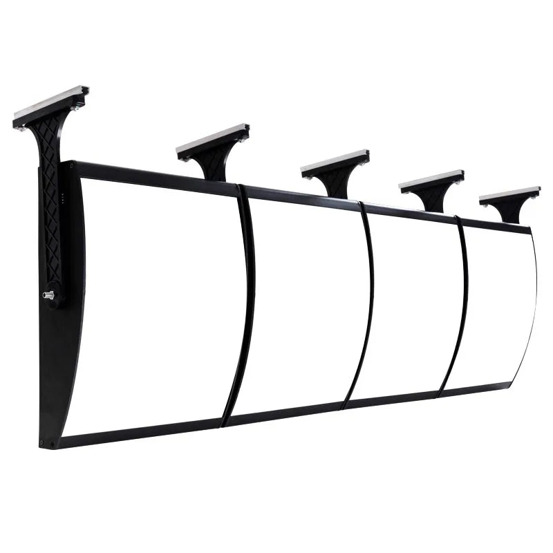 Ceiling Hanging Curved Menu Light Boxes, Illuminated Poster Frame for Restaurant, Cafe Store, 5 Graphics/Column