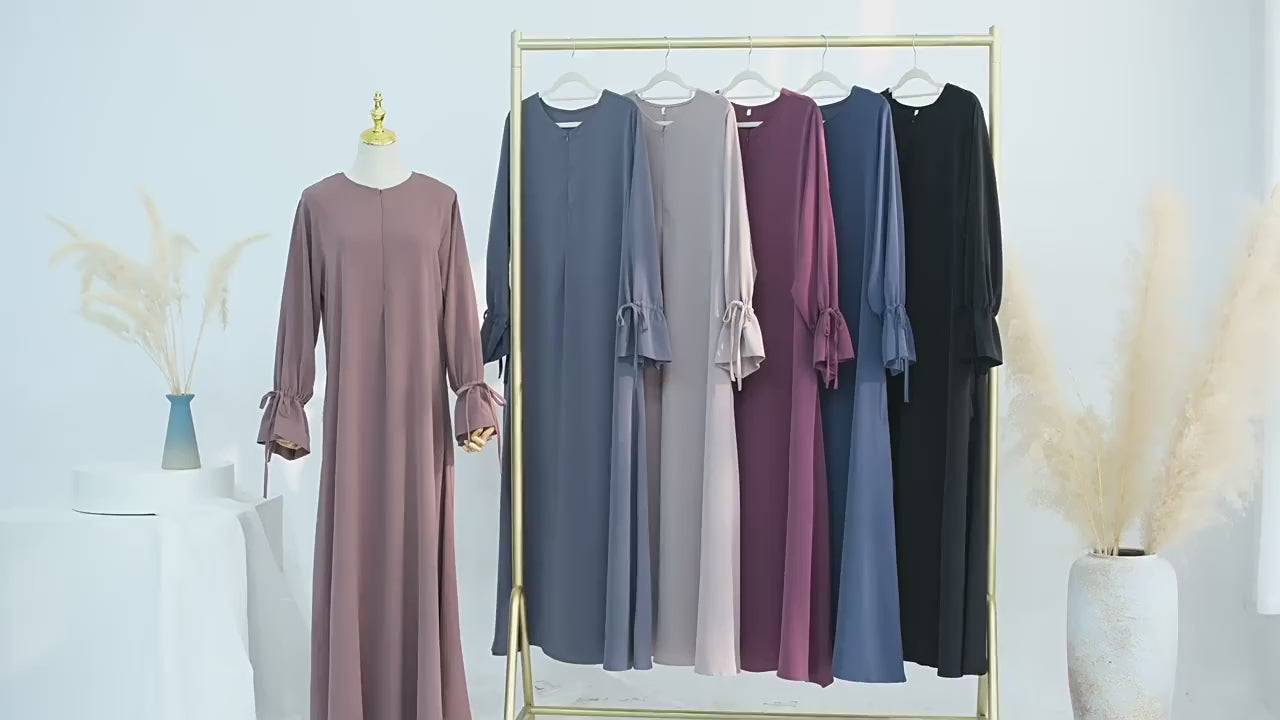 Ramadan Arabic Muslim Women Modest Dress 2025 Elegant Dubai Plain Abaya Islamic Church Clothing Fashion Loose Turkey Solid Robe