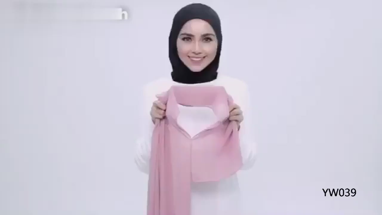 Ready to Wear Head Wrap Muslim Headscarf Women Shawl Stole Slip on Jersey Scarf Hijab Stretchy Bandana Shawl Islamic Veil Cover