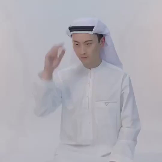 Men Muslim Head Scarf Saudi Arab Dubai Traditional Islamic Clothing Male Headscarf Hijab Plaid Turban Shemagh Gutra Prayer Wear