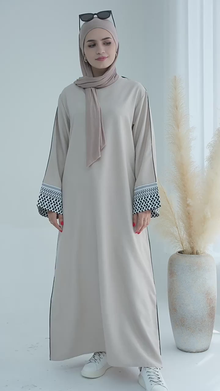 2025 Elegant Muslim Abaya Cardigan – Dubai Luxury Eid Kaftan for Women