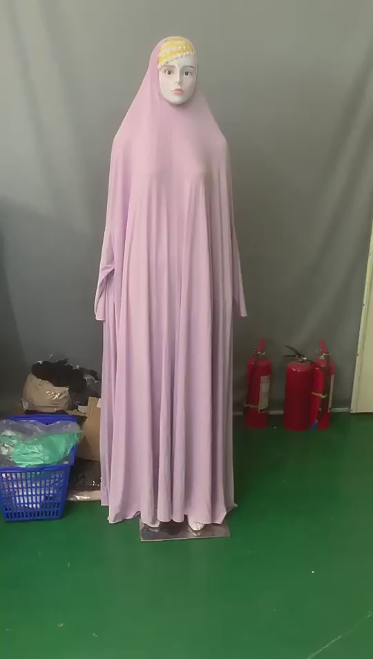 Eid Ramadan Abaya for Muslim Women Overhead Khimar Prayer Dress, Modest Islamic Caftan Arabic Robe Kaftan