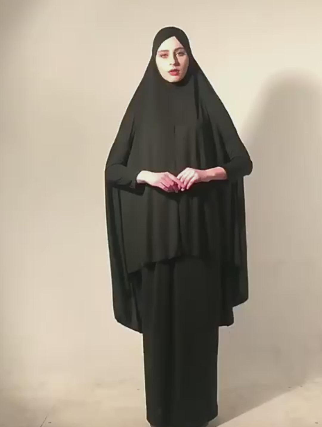 Women's Elegant Khimar Modest Muslim Islamic Ramadan Soft Lightweight Jersey Hijab Long Scarf Amira Prayer Abaya Jilbab