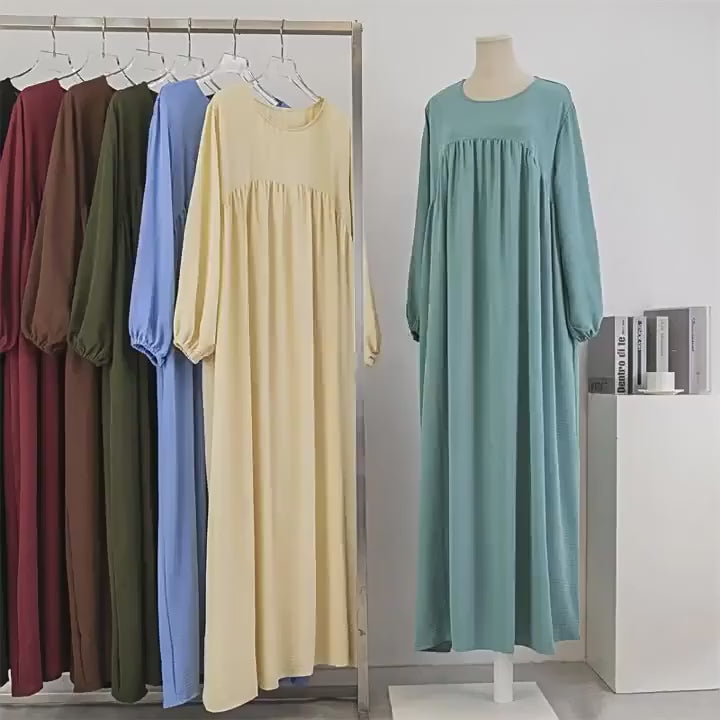 Muslim Women Dubai Abaya luxury kebaya Solid Color Long Dress Modest Ramadan Robe kaftan Femme musulmane african Islam Clothing