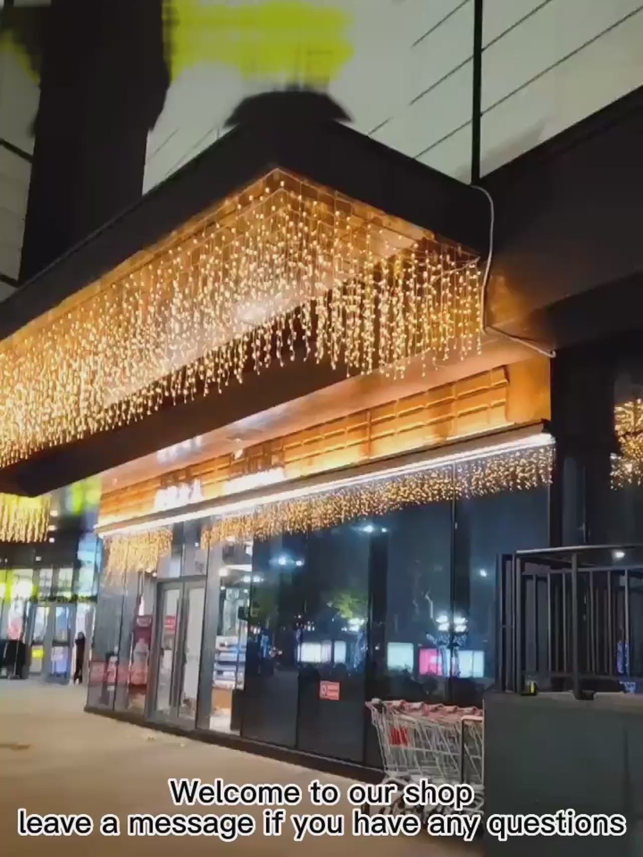 Solar Christmas Decorative String Light LED Pentagram Ice Strip Curtain Lights, 8 Modes, Outdoor Waterproof Garden Eave Decorative