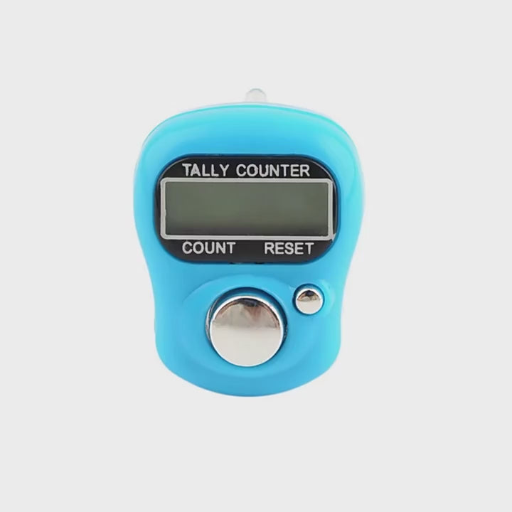 Finger Counter Clicker Finger Tally Counter Clicker LCD Digital Counter Resettable Finger Tally Counter Clicker for Crochet, Battery Included